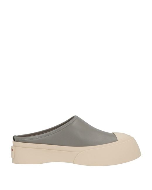 Marni Gray Mules & Clogs Leather