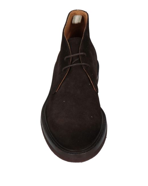 Officine Creative Black Dark Ankle Boots Leather for men