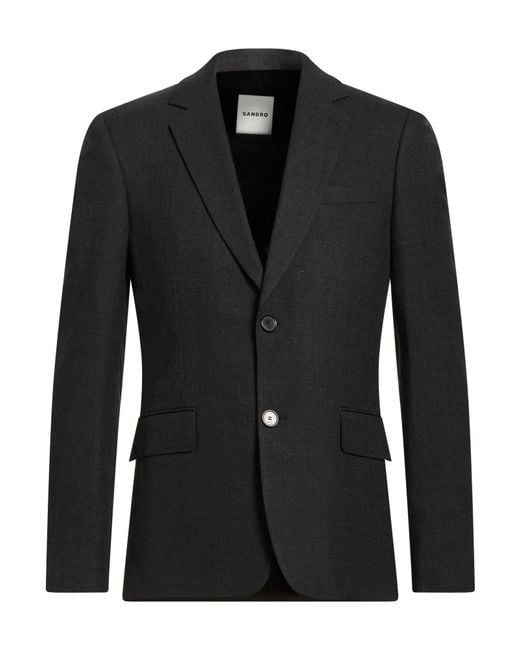 Sandro Black Blazer for men