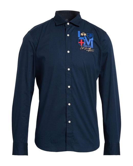 La Martina Blue Shirt for men