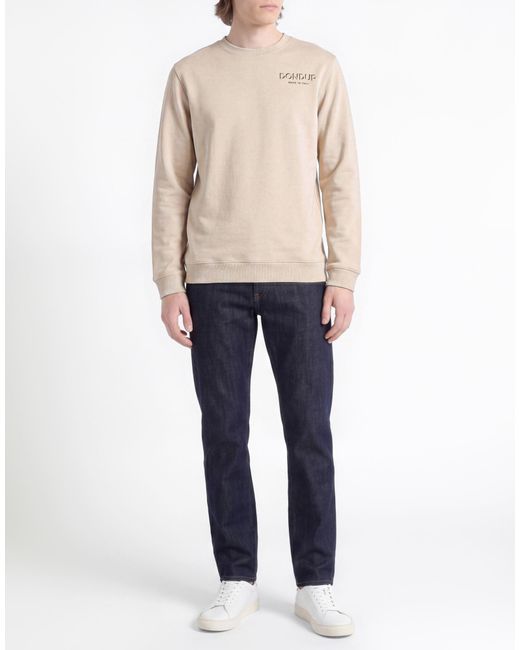Dondup White Sweatshirt Cotton for men