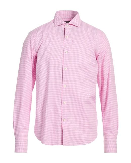 Savile Row Pink Shirt Cotton for men