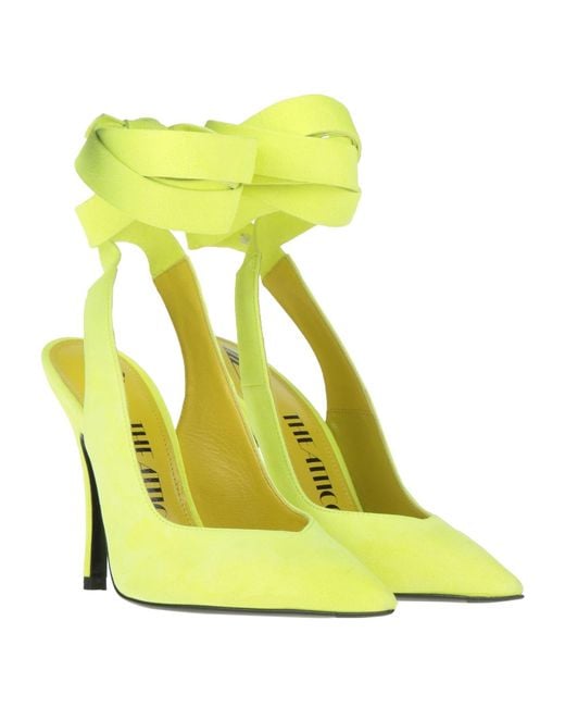 The Attico Yellow Pumps