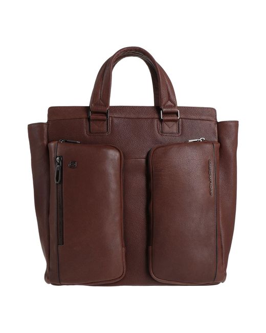Piquadro Brown Handbag Cow Leather, Eva (Ethylene for men