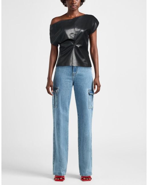 Rag & Bone Black Top Polyester