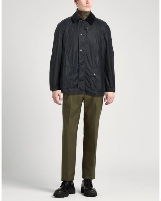 Barbour Black Jacket Cotton for men