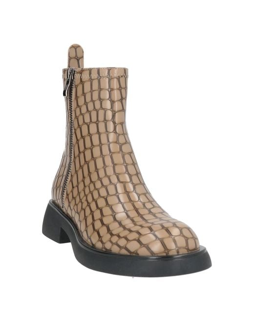 Tosca Blu Brown Sand Ankle Boots Textile Fibers