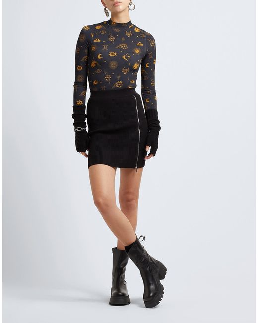 8 by YOOX Black Mini Skirt