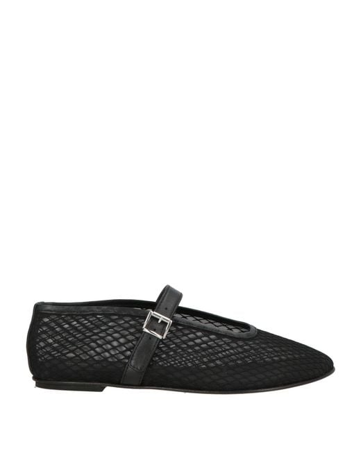 Liviana Conti Black Ballet Flats Polyester, Elastane
