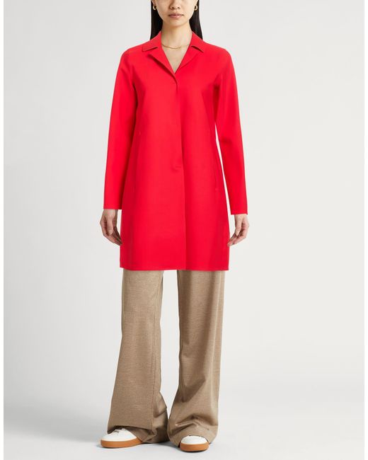 Herno Red Overcoats & Trench Coats