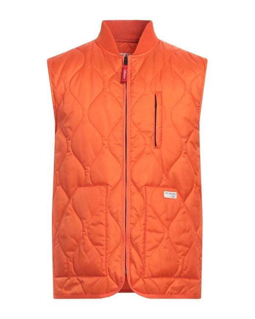 Fay Orange Gilet for men