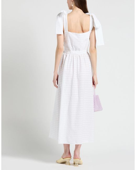 MSGM White Maxi Dress