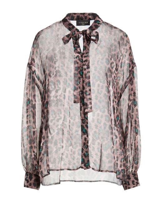 Gaelle Paris Gray Light Shirt Polyester