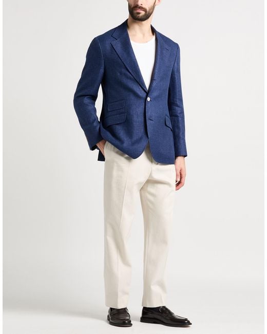 Brunello Cucinelli Blue Blazers for men