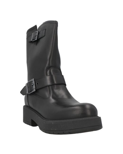 Nero Giardini Black Ankle Boots Leather
