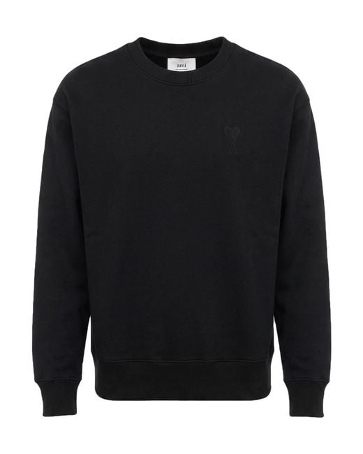 AMI Blue Sweatshirt Cotton, Polyester for men