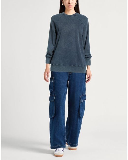 Grifoni Blue Sweatshirt Cotton