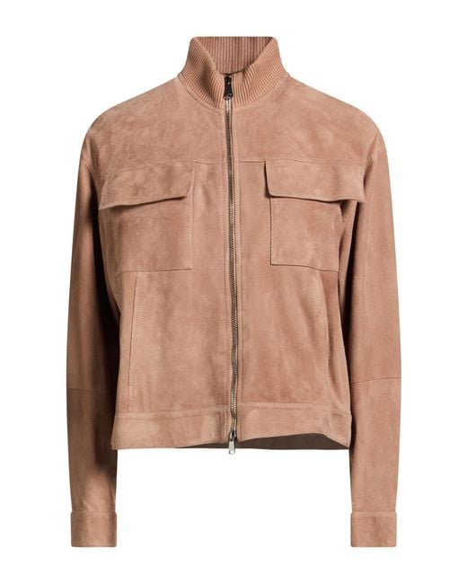 Brunello Cucinelli Pink Jacket Leather