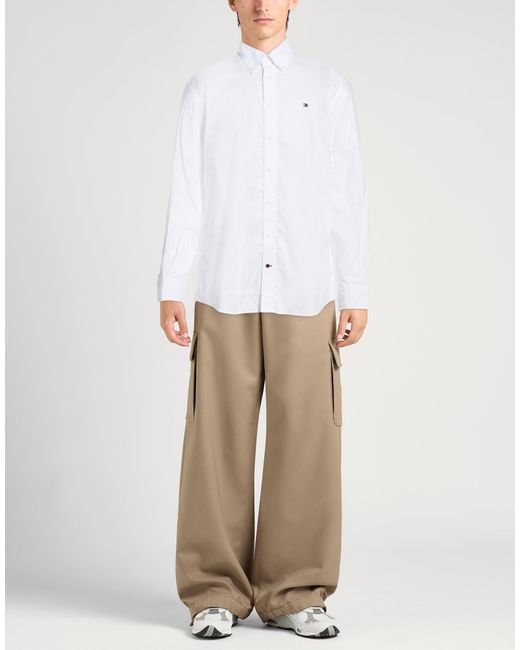 Tommy Hilfiger White Shirt Cotton for men