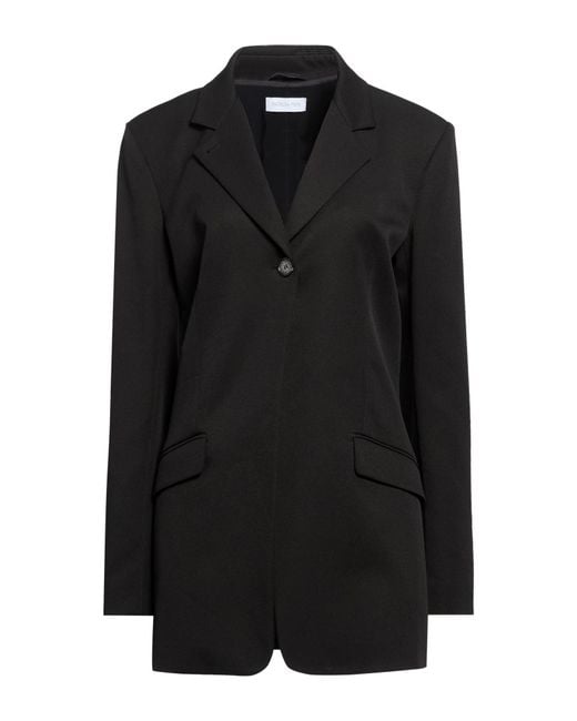 Patrizia Pepe Black Blazer Polyester, Elastane