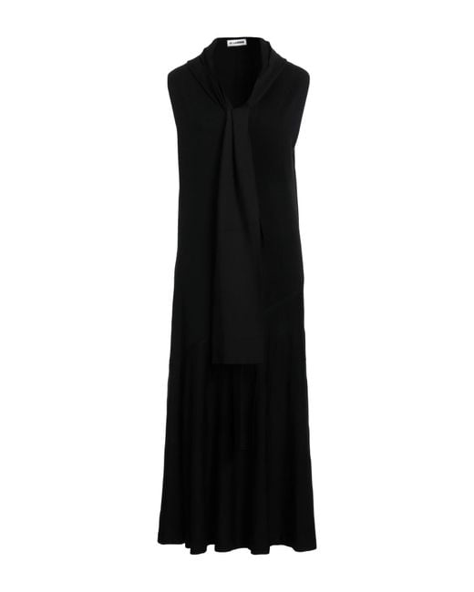 Jil Sander Black Midi Dress