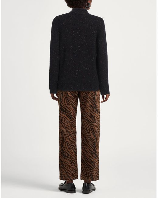 Zanone Black Turtleneck Alpaca Wool, Viscose, Polyamide, Virgin Wool