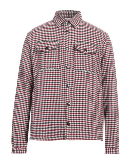 Destin Red Shirt Wool, Cashmere for men