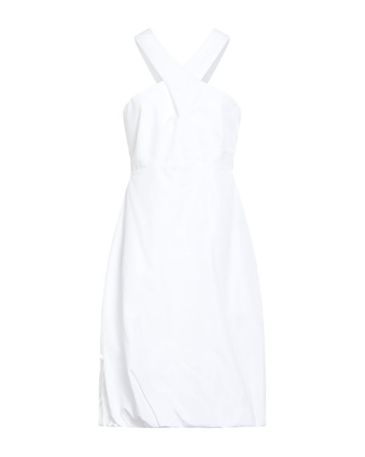 Ferragamo White Midi Dress