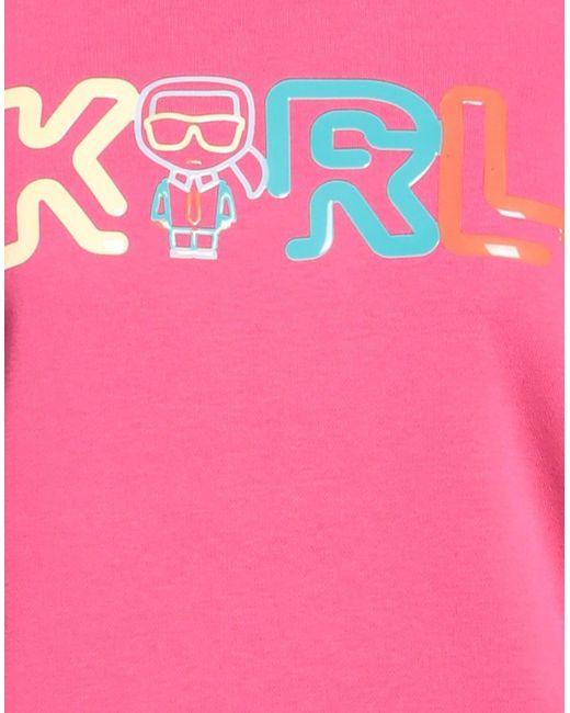 Sweat-shirt Karl Lagerfeld en coloris Pink