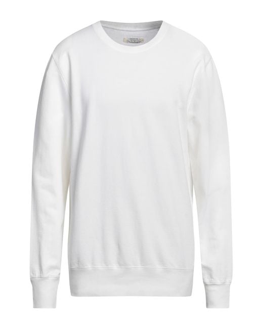 Bowery Supply Co. White Sweatshirt for men