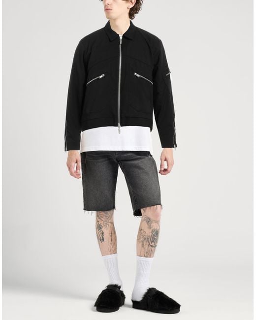 Rhude Black Jacket Polyester, Viscose, Elastane for men