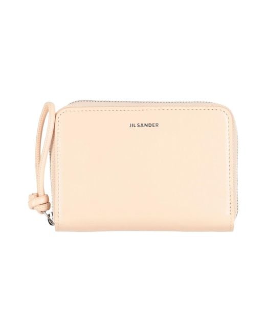 Jil Sander Natural Wallet Leather