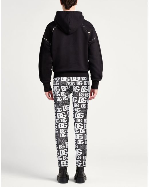 Dolce & Gabbana Black Slim-Fit Logo-Print Leggings for men