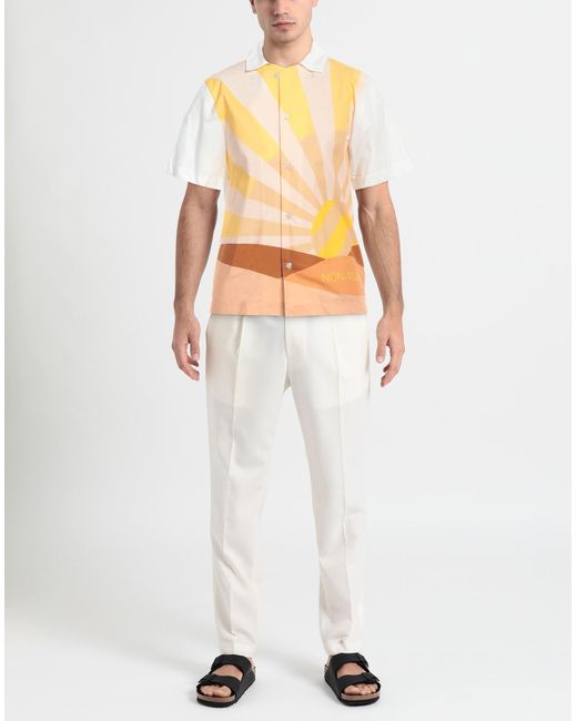 EBIT Yellow Shirt Cotton for men