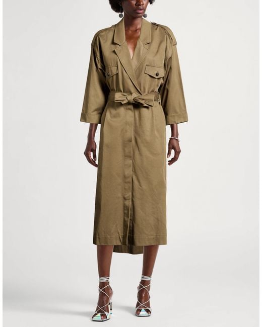 Anine Bing Natural Midi Dress Tencel, Cotton