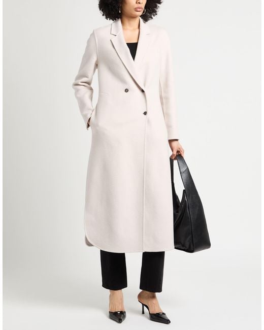 Fabiana Filippi White Coat Virgin Wool, Cashmere
