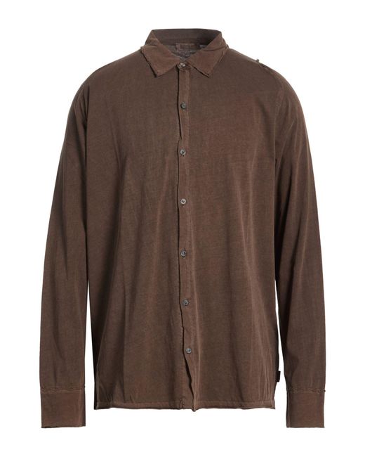 Crossley Brown Shirt Organic Cotton for men