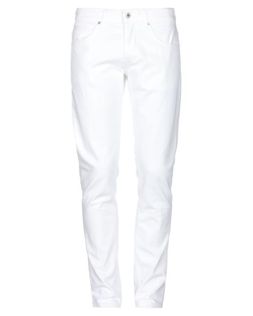Dondup Denim Pants in White for Men - Lyst