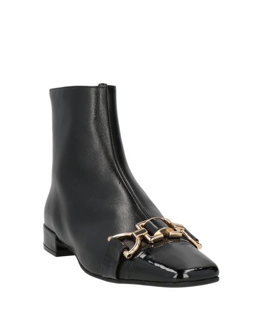 Roberto Festa Black Ankle Boots Leather