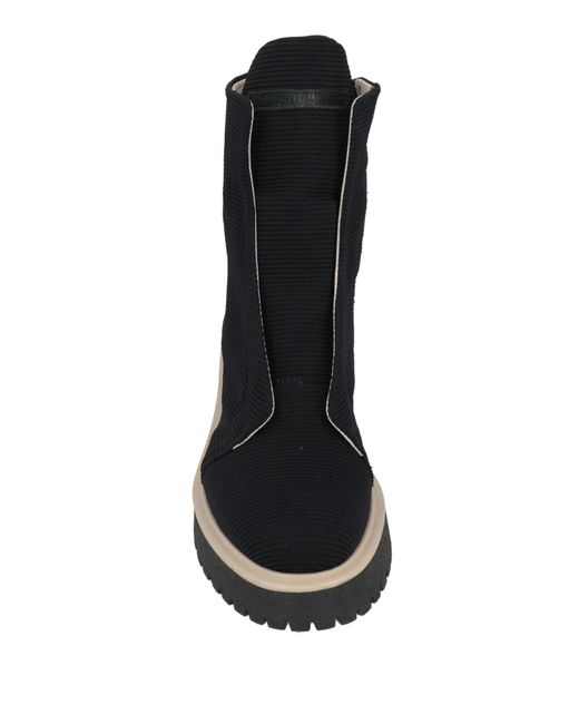 Patrizia Bonfanti Black Ankle Boots Textile Fibers