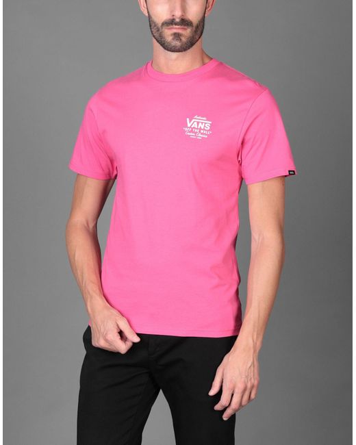 Vans T-shirt in Pink for Men | Lyst