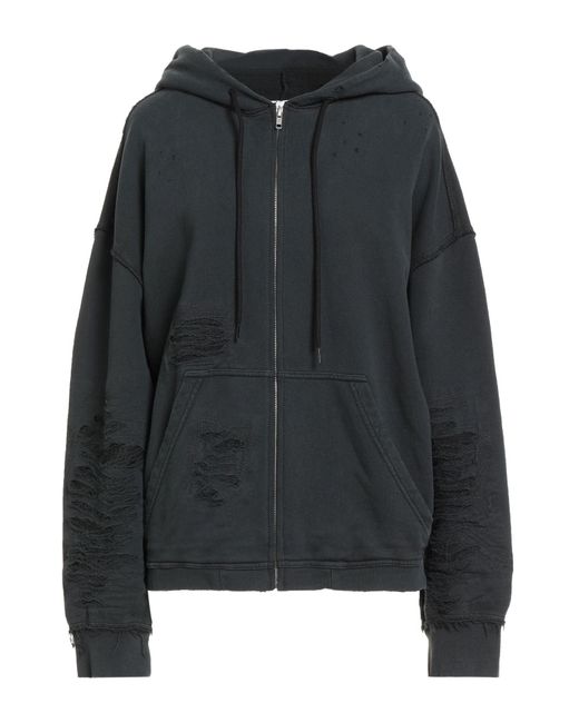 MM6 by Maison Martin Margiela Women's Black Sweatshirt Cotton