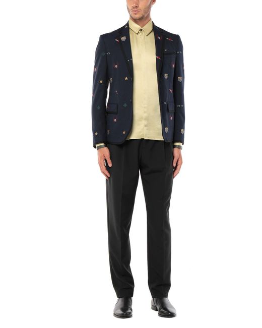 Gucci Suit Jacket in Dark Blue (Blue) for Men Lyst