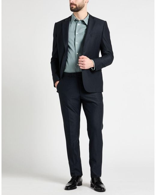 Emporio Armani Blue Midnight Suit Polyester, Viscose, Elastane for men