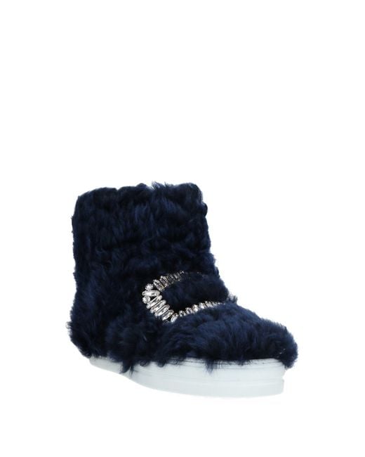 Roger Vivier Blue Ankle Boots
