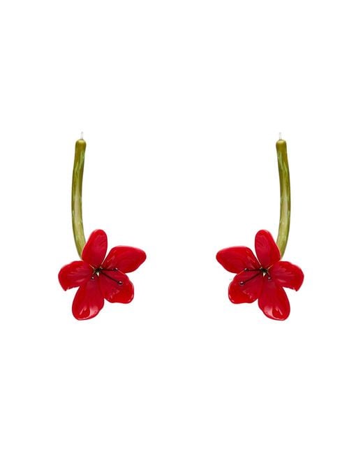 Tory Burch Red Ohrring