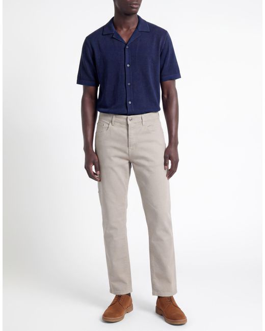 Department 5 Gray Pants Cotton, Rubber for men