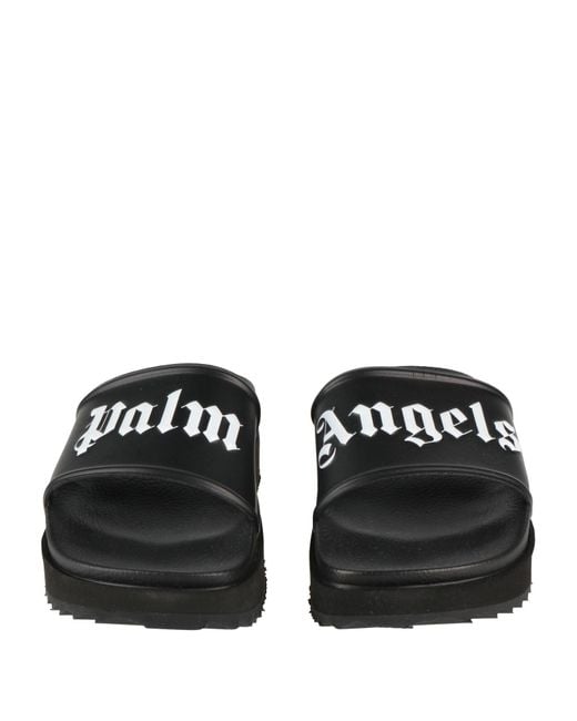 Palm Angels Black Sandals Textile Fibers