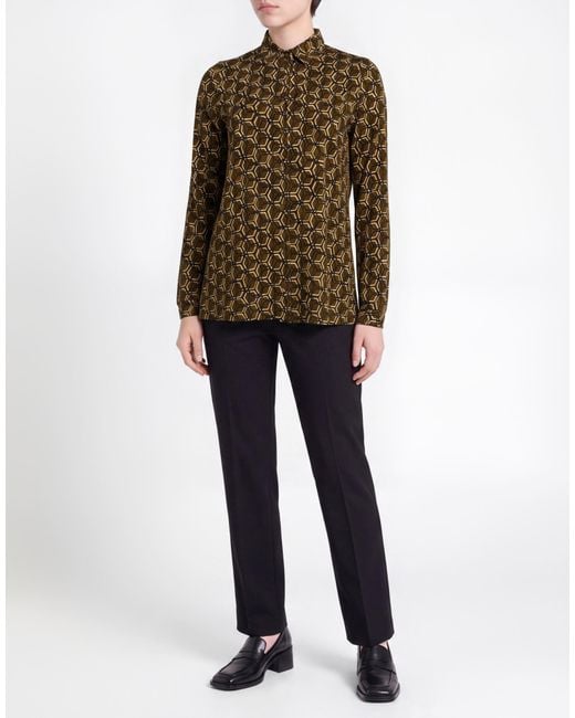 Siyu Green Military Shirt Viscose, Elastane