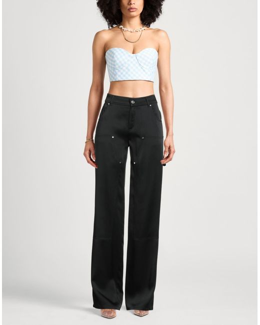 Blumarine Black Pants Acetate, Viscose, Elastane
